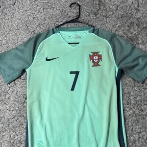Nike Men's Mint Green Soccer Jersey